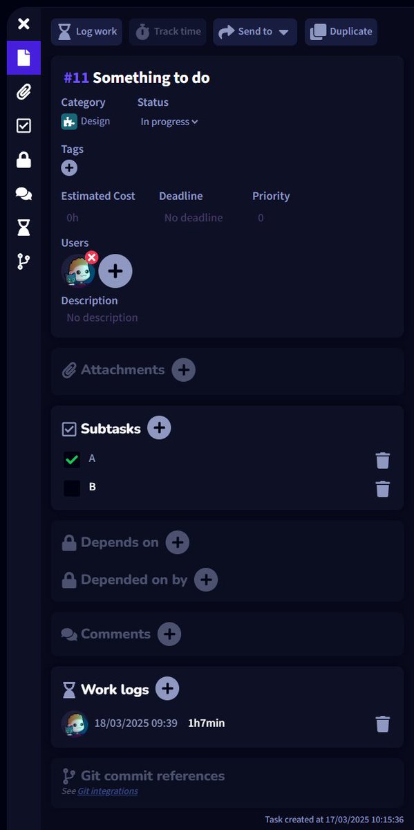 To declutter the interface and help you spot key info faster, empty sections in a task's details tab are now slightly dimmed!