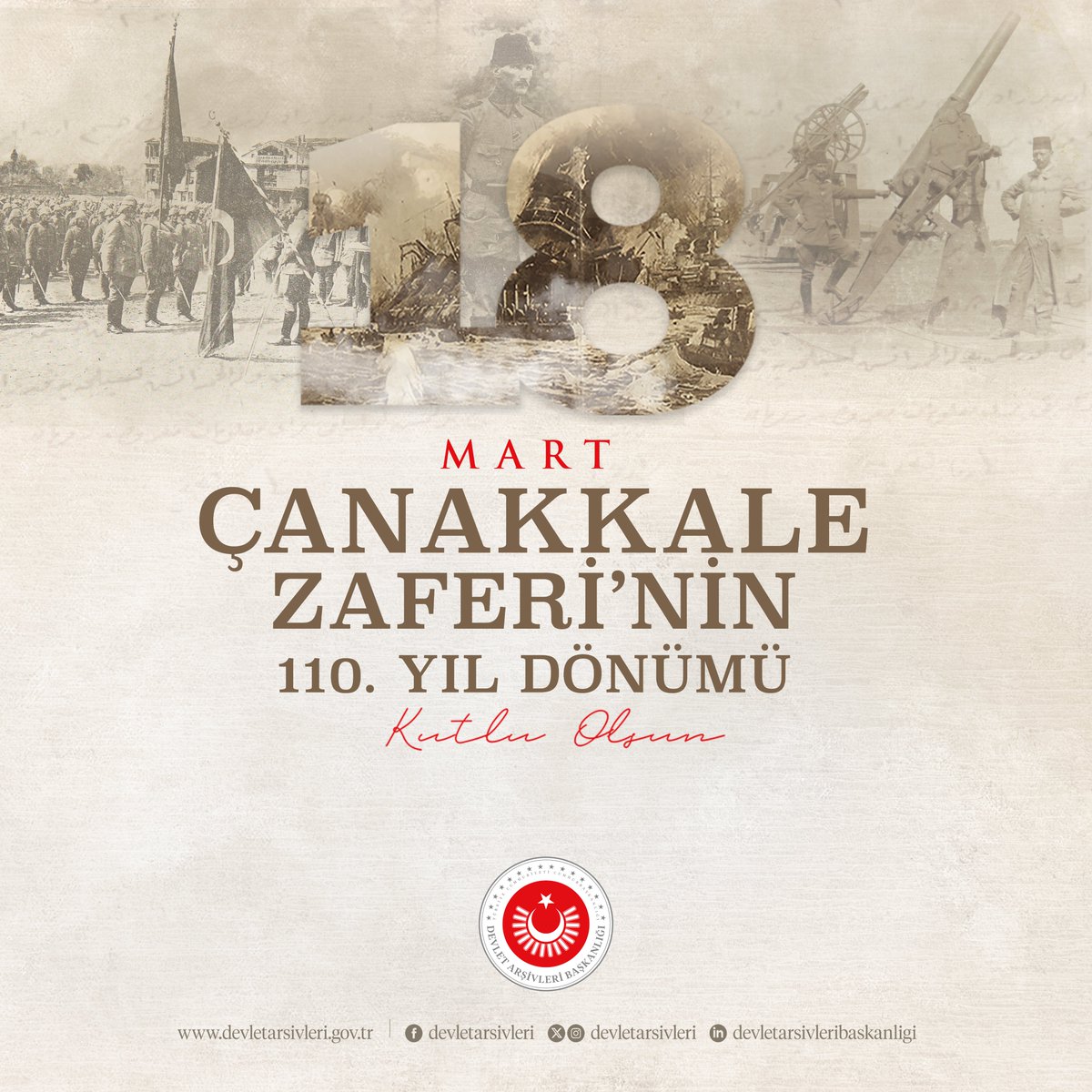 #18MartÇanakkaleZaferi'nin 110. Yıl Dönümü Kutlu Olsun