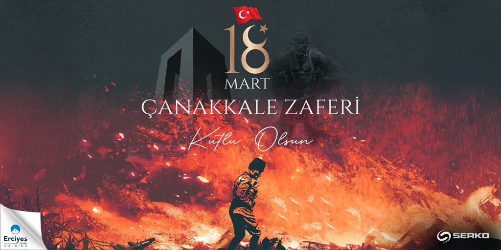 18 Mart Çanakkale Zaferimiz kutlu olsun! 🇹🇷 

#SerkoYay
#18Mart
#ÇanakkaleZaferi