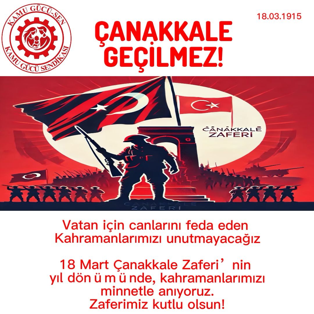 _ocakfatih_'s tweet photo. 18 Mart Çanakkale Zaferi ve Şehitleri Anma Günü

Türk milletinin bağımsızlık ve vatan sevgisinin en büyük destanlarından biri olan 18 Mart Çanakkale Zaferi’nin yıl dönümünde, vatan için canlarını feda eden aziz şehitlerimizi rahmet, minnet ve saygıyla anıyoruz. https://t.co/EHX8KG6yvd