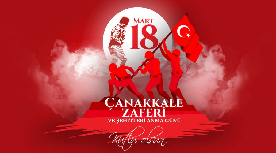 Başta Gazi Mustafa Kemal Atatürk olmak üzere, tüm şehitlerimizi ve gazilerimizi rahmet, minnet ve saygıyla anıyorum.

Çanakkale geçilmez!