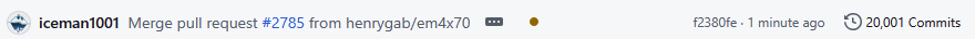 herrmann1001's tweet image. #proxmark3  pass the 20k commit limit.   Wohoo!