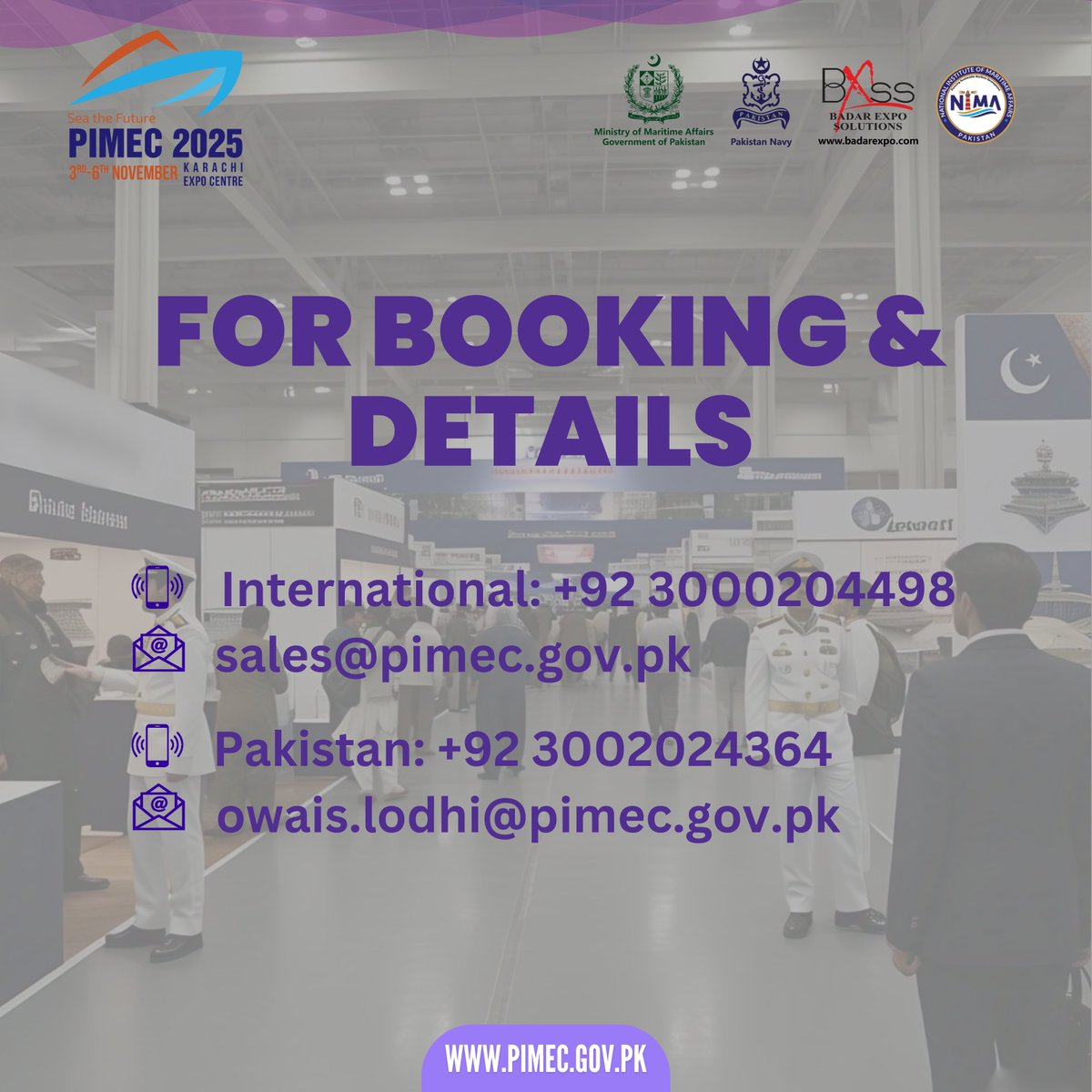 pimecexpo's tweet image. Dive into marine innovation at #PIMEC2025! From AI-driven deep-sea exploration to sustainable ocean industries, connect with global leaders &amp;amp; shape the Blue Economy.🚢

📅 Nov 3–6, 2025 | 📍 Expo Centre Karachi
🔹 In collaboration with @PakistanNavy &amp;amp; @BadarExpoSol.

#DeepSeaTech