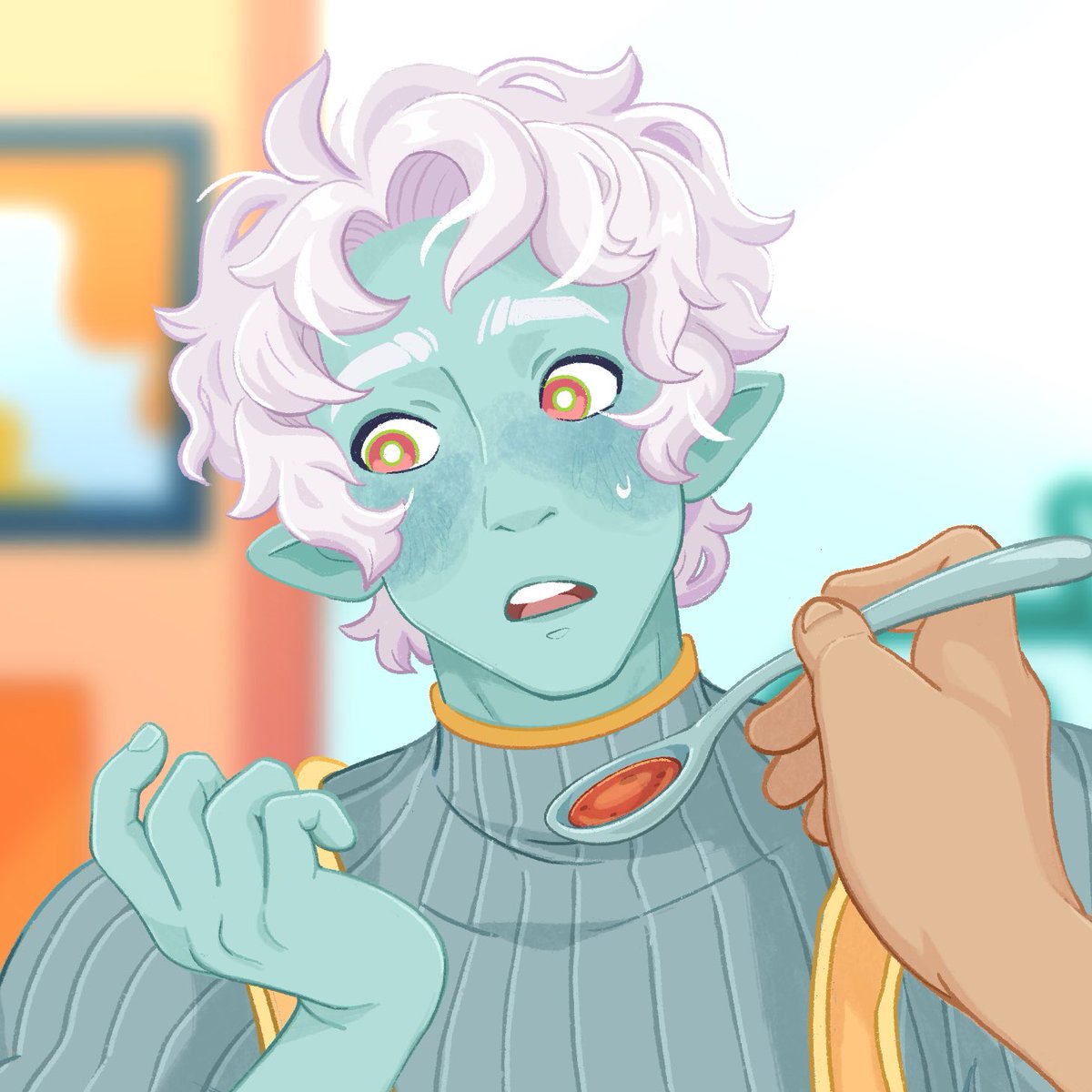 clumsycatstudio's tweet photo. Anyone recognize this scene from the #Loveatthemilkywaydiner demo? 🧡

This and 7 other character CGs will be in the updated demo dropping this summer ✨
#visualnovel #indiedev https://t.co/7OYlcvY5h1