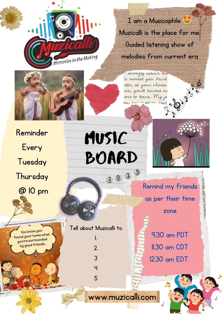 MUZICALLI EP.336

Music, movies and lots of memories! MUZICALLI weaves in all these and much more. So what’s on your music board?

Join tonight’s episode and let’s tick the musical bucket list :-)

PS Poster made by Radhika Gadiyar Jukebox ❤️
