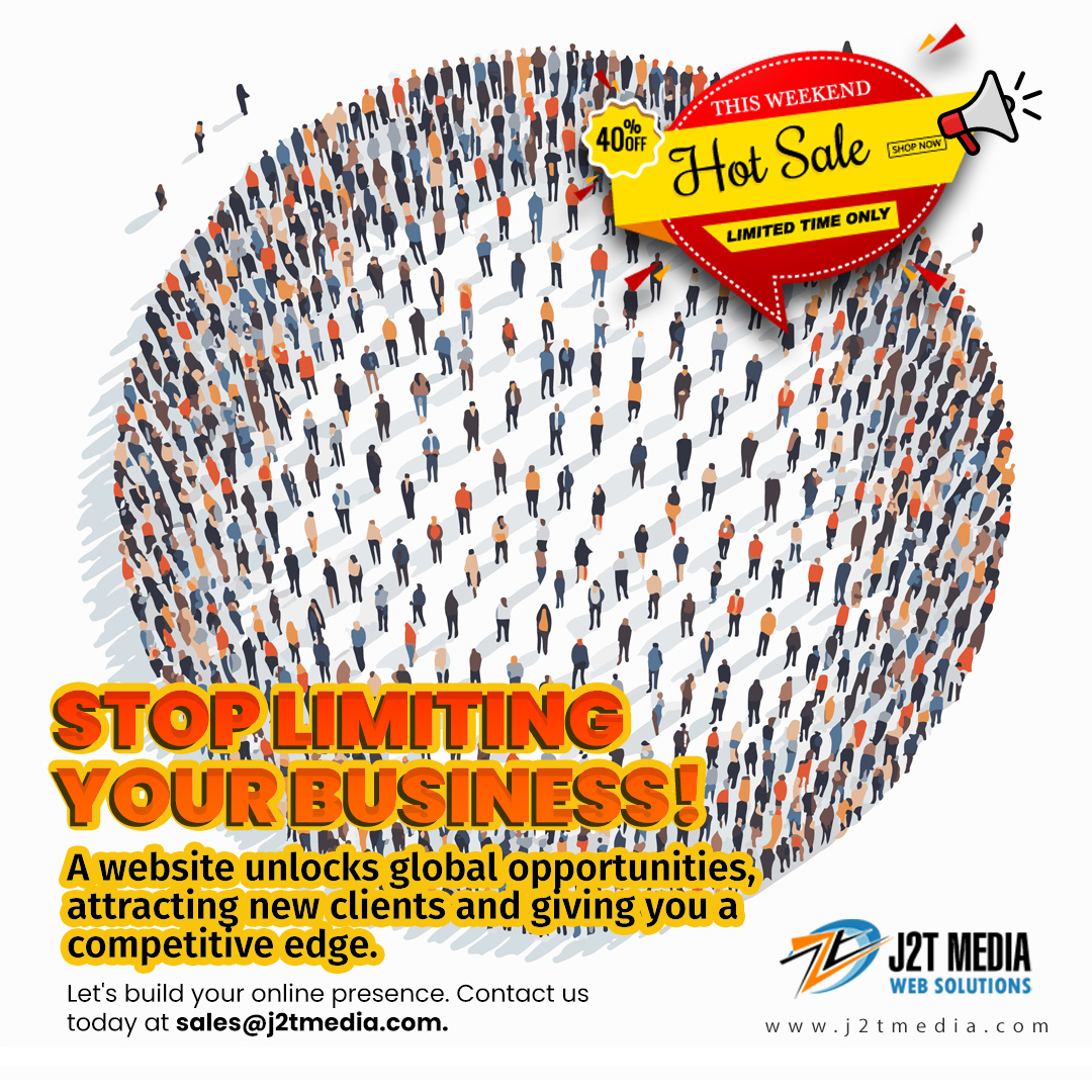 j2tmedia's tweet photo. Stop limiting your business! A website unlocks global opportunities, attracting new clients and giving you a competitive edge.  Let our experts craft a website solution tailored to your business needs. Contact us today at sales@j2tmedia.com. #smallbusiness  #digitalagency #jaipur https://t.co/aShuZbIFTN