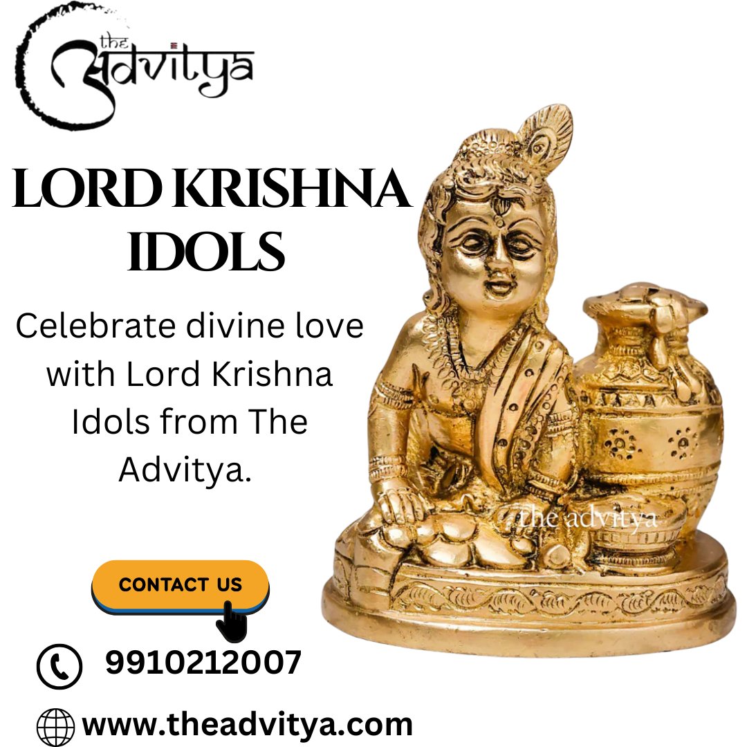 theadvityabrass's tweet image. Explore Lord Krishna Idols at The Advitya, where devotion meets artistry.
Shop Now: theadvitya.com

#krishnastatue #krishnaidol #krishnamurti #brassidols #brassstatuenearme #bestgiftshopsnearme #religiousgiftsnearme