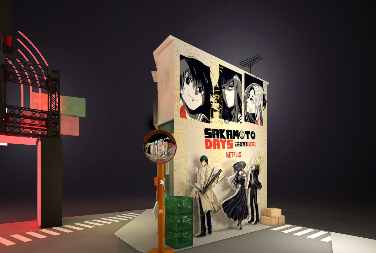 ||◤#AJ2025 #ネトフリアニメ ブース◢||

『#SAKAMOTODAYS』ブースでは、
“ミニ坂本商店”がオープン🏪

そこは一見平凡な個人商店。

元・伝説の殺し屋が営み、
エスパーと元・マフィアが働いていて、
よく刺客たちが訪れる以外は…

ブースでの楽しみ方は、後日ご紹介