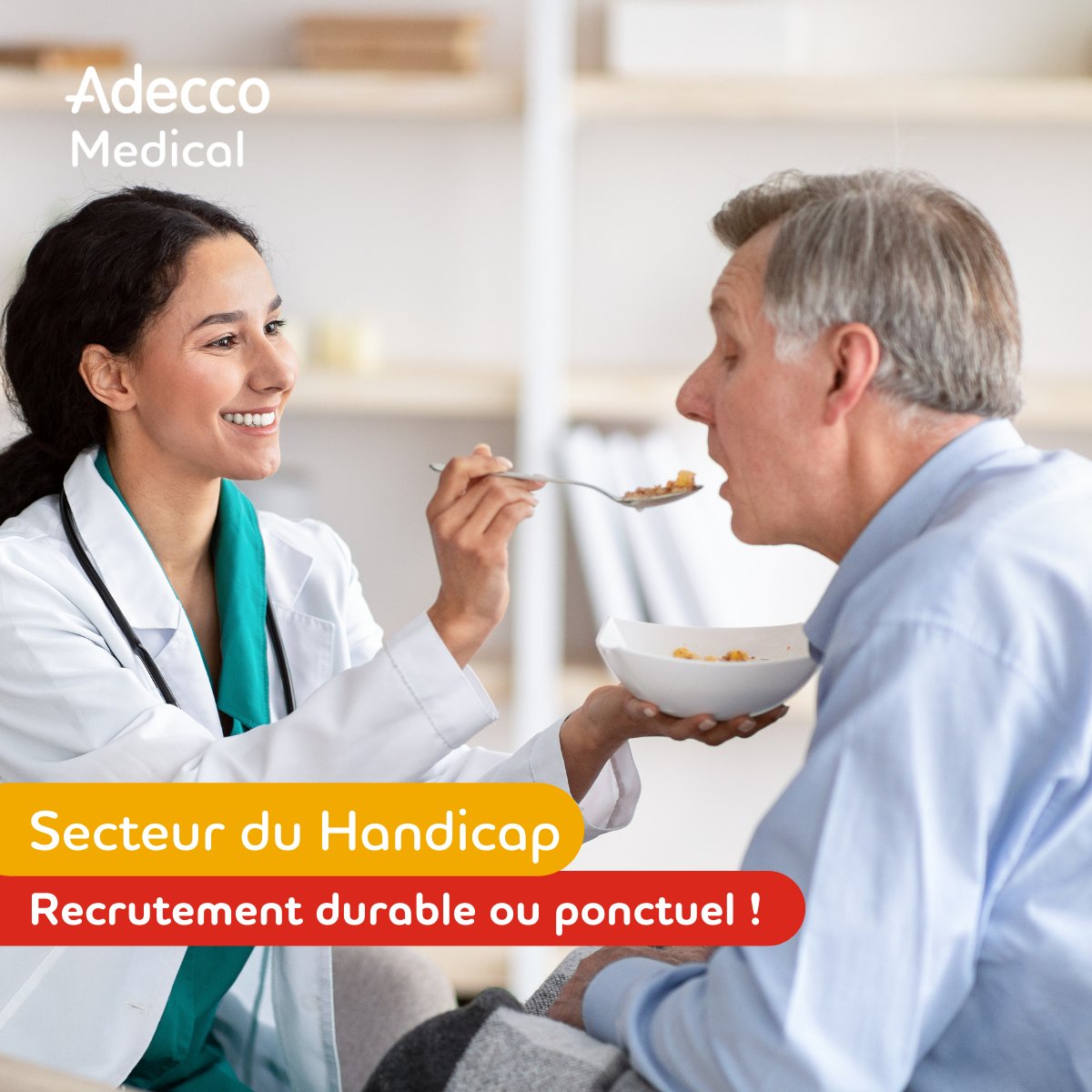 [#Handicap] Vous recrutez des professionnels h/f pour des postes liés au handicap ? Adecco Medical vous accompagne avec des solutions RH sur mesure (intérim, CDD, CDI).

Contactez-nous :
📞 0800 007 006 
🔗 bit.ly/4d7ufP2