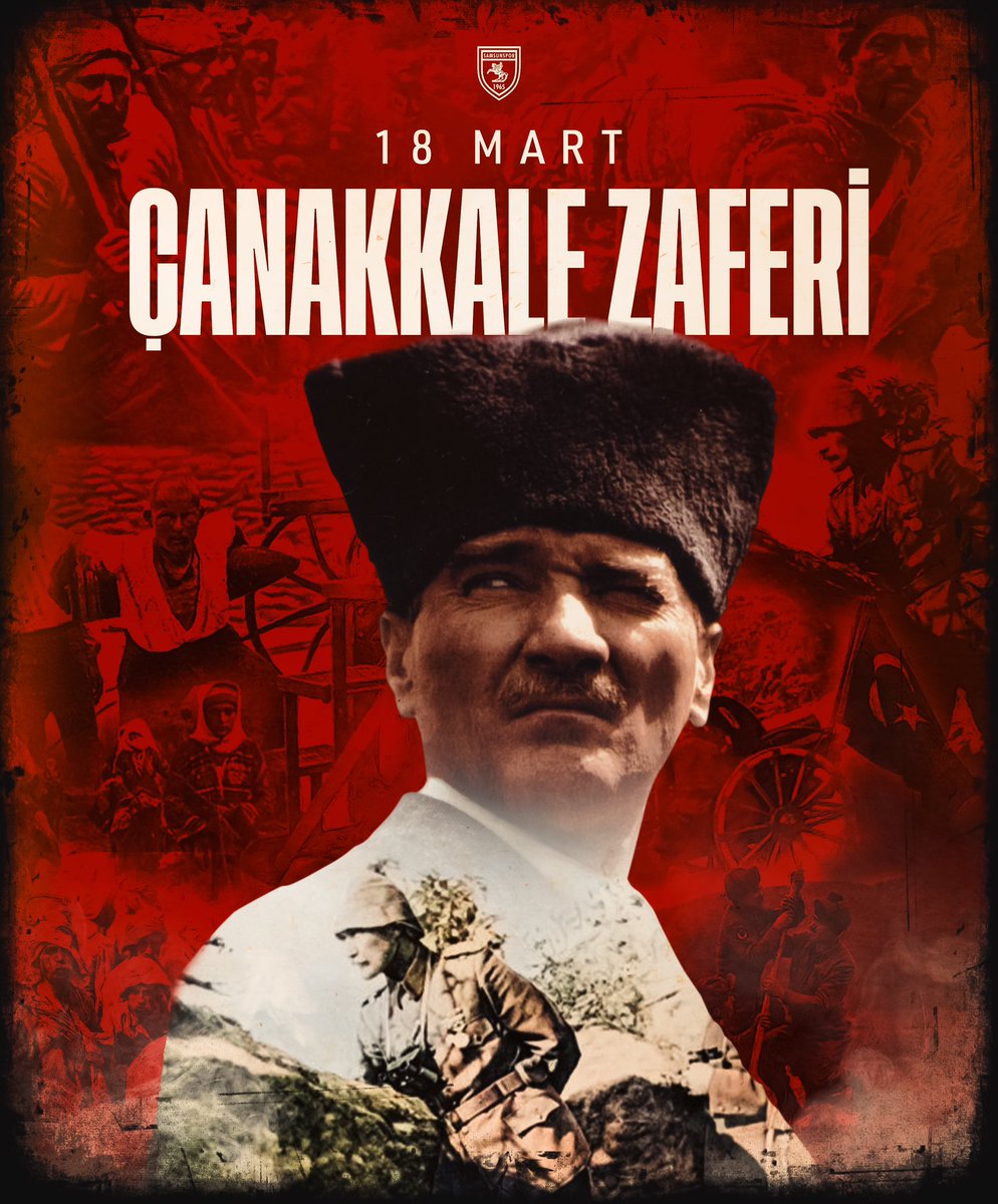 Çanakkale Zaferi’nin 110. yıl dönümünde, Ulu Önder Gazi Mustafa Kemal Atatürk ve silah arkadaşları başta olmak üzere vatan uğruna canlarını feda eden tüm şehitlerimizi rahmet, minnet ve saygıyla anıyoruz.

18 Mart Çanakkale Zaferi ve Şehitleri Anma Günü kutlu olsun! 🇹🇷