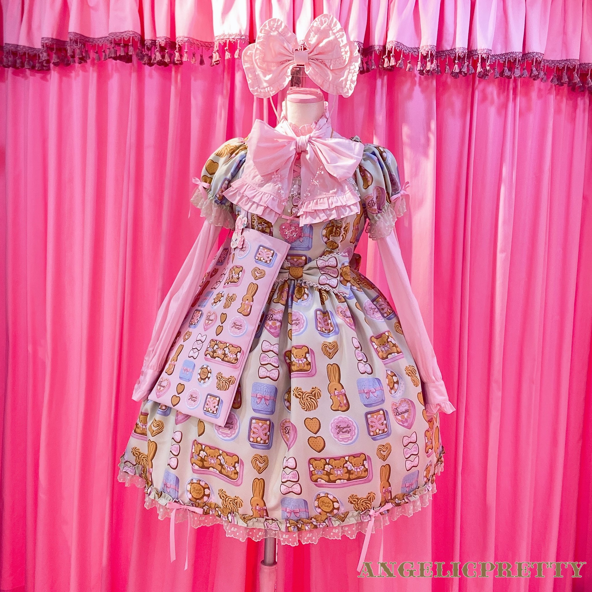 Heart Cafe ワンピースset ラベンダー Angelic Pretty