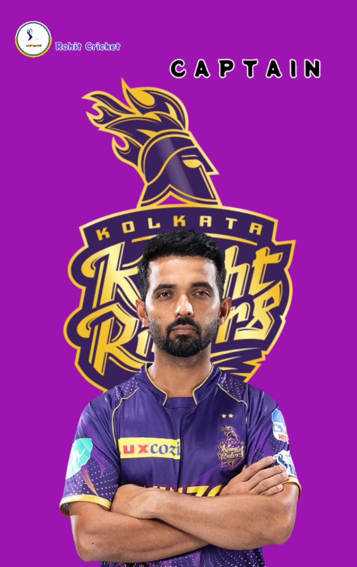 Rohit__cricket's tweet photo. 🚨KKR New Captain🚨
.
.
#KKR #KKRvRCB #Kolkataknightriders 
#Captain #AnjinyaRahane #AmiKkr https://t.co/aTgDCYCIBU