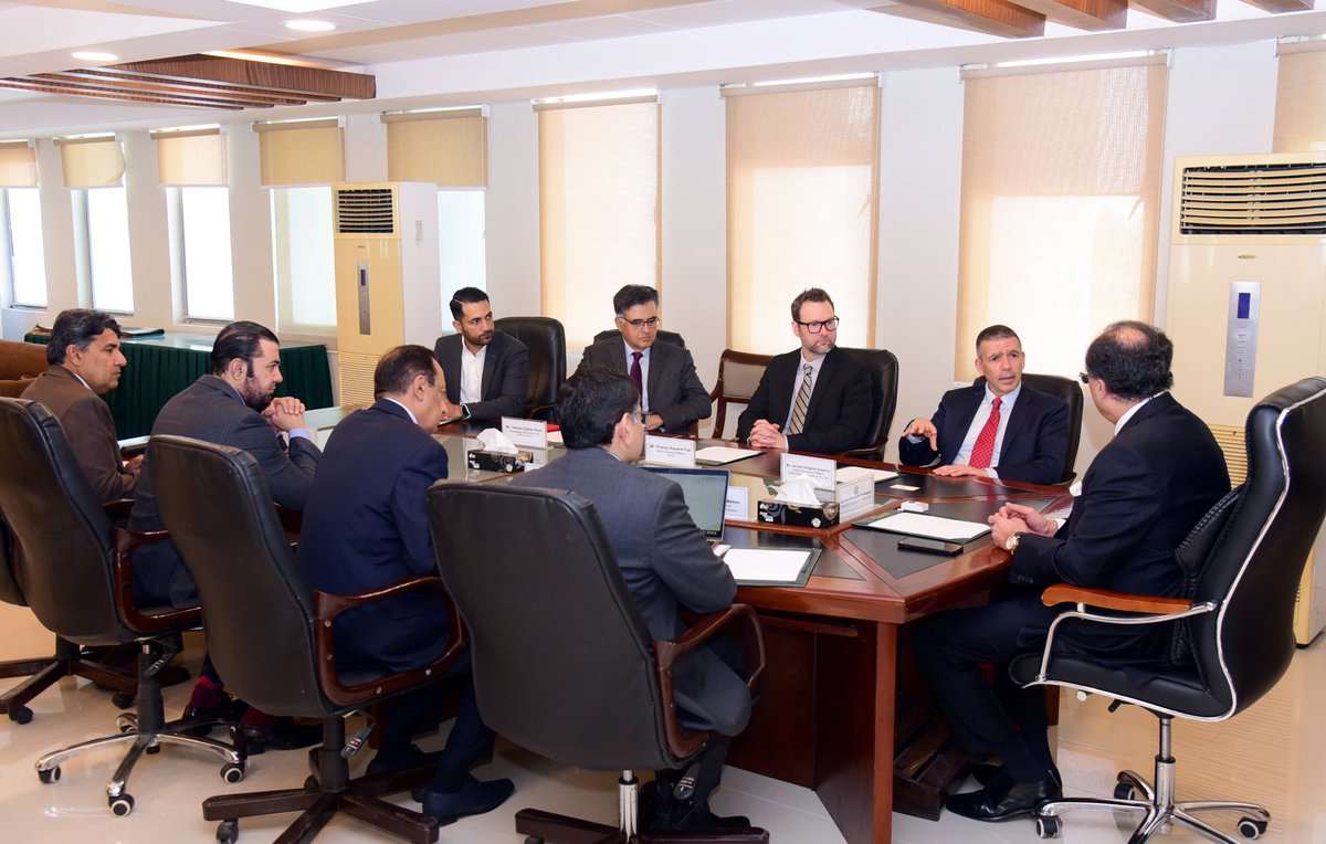 Islamabad, March 17, 2025 – Federal Minister for Finance and Revenue, Senator Muhammad Aurangzeb, meeting with Afiniti’s delegation to discuss business expansion, talent recruitment, and taxation reforms.