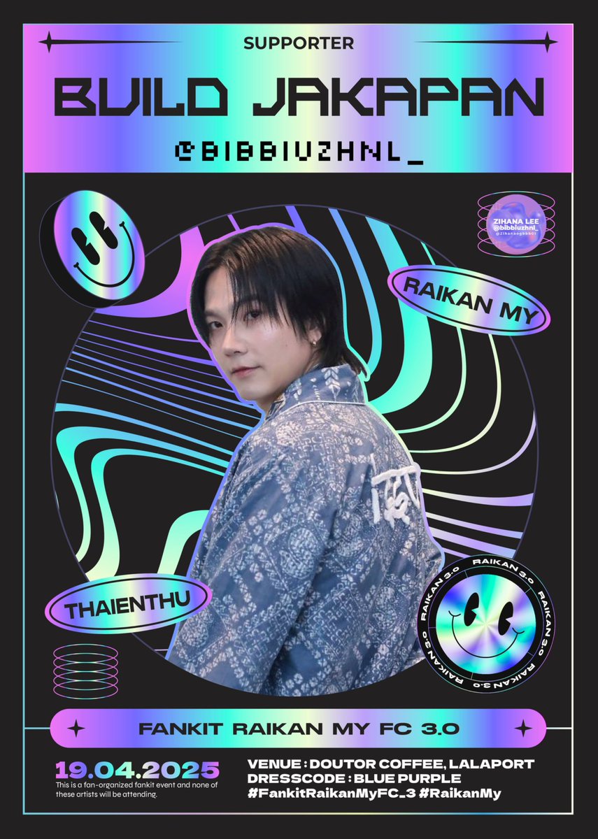 <a href="/MYkrist_fc/">Krist Malaysia FC🐢</a> <a href="/Peraya_MY/">PERAYA MY 🇲🇾</a> <a href="/my_sayangtaefc/">MY_Sayang Tae FC</a> <a href="/BkppMy/">BKPP_MY</a> <a href="/hirunkitmyfans/">Nani Hirunkit MY 🇲🇾</a> <a href="/NanonMY_/">Nanon Official MY FC 🇲🇾</a> <a href="/TheQueenDila/">Khun Dila 🖤</a> <a href="/Zattyshin0909/">🖤🧡Firstkhaotung & Winny Thanawin 🖤💙</a> <a href="/aleyaaaax/">KingAleyax 🩺🧸</a> <a href="/bibbiuzhnl_/">𝒁𝒉𝒏|𝒓𝒆𝒂𝒅𝒊𝒏𝒈 𝒓𝒂𝒏𝒅𝒐𝒎 𝒂𝒖🖤💙💚🩷</a> Here's the amazing supporting line up for our upcoming cupsleeve event! This is only a few of it. Stay tuned for the updates as we will reveal it day by day.

Mark your calendars &amp; join us for an unforgettable day filled with fun, love &amp; laughter.

#FankitRaikanMyFC_3 #RAIKANMY