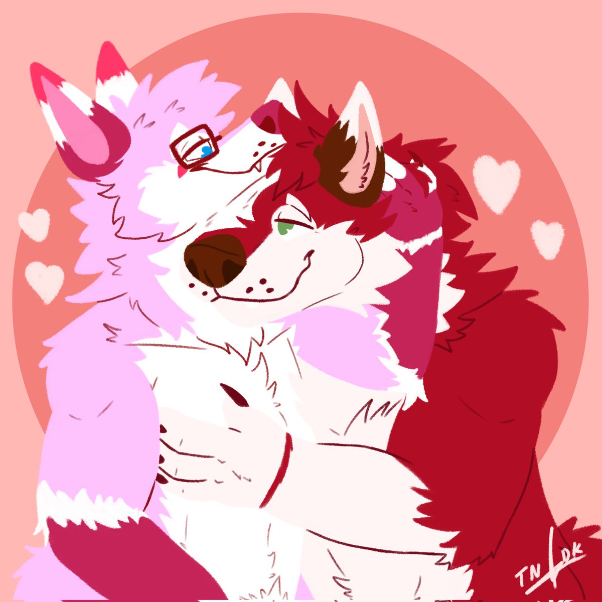 A gift commission for my beloved and super sweet <a href="/Moshihun/">Moshi🦊</a> 💖🦊💖. You are the most special person in my life and I love you with all my heart. Woof you hun hun. ❤️🩷🦊🐶🩷❤️