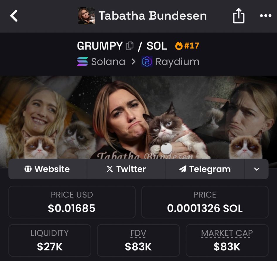 glopedbasada's tweet photo. Aped $Grumpy at $83k Mcap for copy traders in my private TG.
Join us for live calls ⚠️

#DIVAAI $lou $Afuera $Grumpy $YZY $DeAi  #GoldCard $descr $Llm $Dope #Jiankui $Rif $lens $Pvs $Xpi $Stonks $Uro $meow #shoggoth $luce #Zerebro $vvaifu $bmt $mumu $bonk $pep #bonk $tds $shares https://t.co/GZDK3X6e7Y