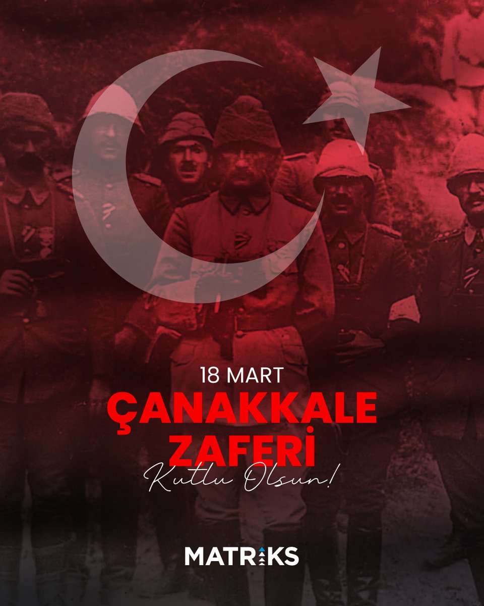 Bu destansı zaferin yıl dönümünde, başta Gazi Mustafa Kemal Atatürk ve silah arkadaşları olmak üzere, vatan uğruna can veren tüm kahramanlarımızı minnet ve rahmetle anıyoruz! 🇹🇷

#18MartÇanakkaleZaferi #ÇanakkaleGeçilmez
