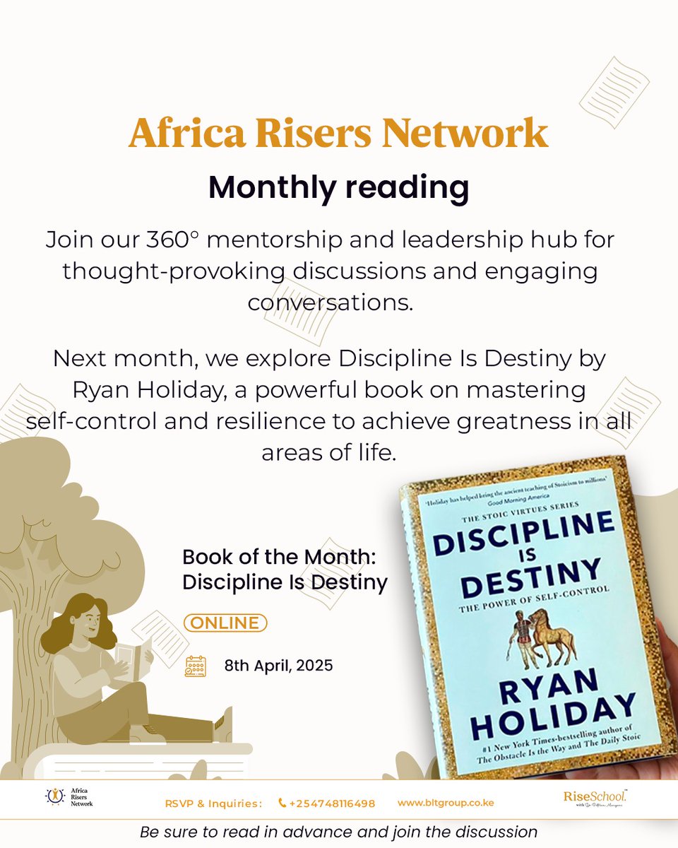 Success isn’t about motivation, it’s about discipline.
Small daily habits create life-changing results.
Resilience beats talent every time.
Mastering self-control gives you an edge in every area of life.
Read the book to join the discussion 
 Join now: bltgroup.co.ke/communities/af…