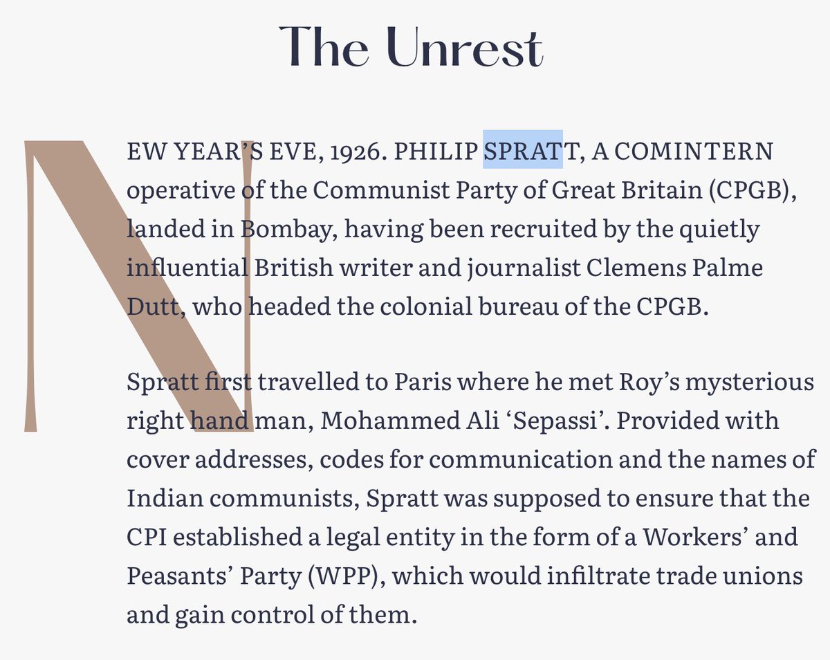 Vikram (@vikramshah1991) on Twitter photo Philip Spratt, who has a cameo in <a href="/dekkani/">Gautam Pemmaraju</a>'s spicy M.N.Roy story 'The Dragnet' (published Feb 2022), is the grandfather of Aamir Khan's new partner Gauri Spratt?!
<a href="/FiftyTwoDotIn/">Fifty Two</a> continues to be relevant 🤓🤓
fiftytwo.in/story/the-drag…
cc: <a href="/supriyan/">Rosie Roti</a>, <a href="/medhavenkat/">Medha</a>, <a href="/amalshiyas/">amal</a> Philip Spratt, who has a cameo in <a href="/dekkani/">Gautam Pemmaraju</a>'s spicy M.N.Roy story 'The Dragnet' (published Feb 2022), is the grandfather of Aamir Khan's new partner Gauri Spratt?!
<a href="/FiftyTwoDotIn/">Fifty Two</a> continues to be relevant 🤓🤓
fiftytwo.in/story/the-drag…
cc: <a href="/supriyan/">Rosie Roti</a>, <a href="/medhavenkat/">Medha</a>, <a href="/amalshiyas/">amal</a>