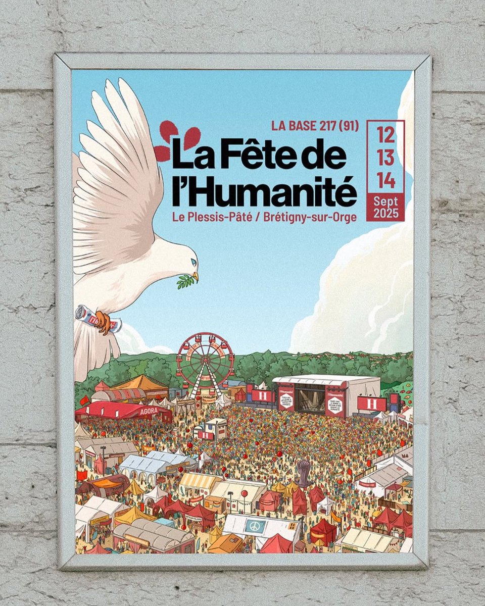 Fabien Gay (@fabien_gay) on Twitter photo Rendez-vous à la 90ème édition de la <a href="/FetedelHumanite/">Fête de l'Humanité</a> les 12, 13 et 14 septembre prochain en Cœur d’Essonne.
L’affiche de la Fête enfin dévoilée. Rendez-vous à la 90ème édition de la <a href="/FetedelHumanite/">Fête de l'Humanité</a> les 12, 13 et 14 septembre prochain en Cœur d’Essonne.
L’affiche de la Fête enfin dévoilée.