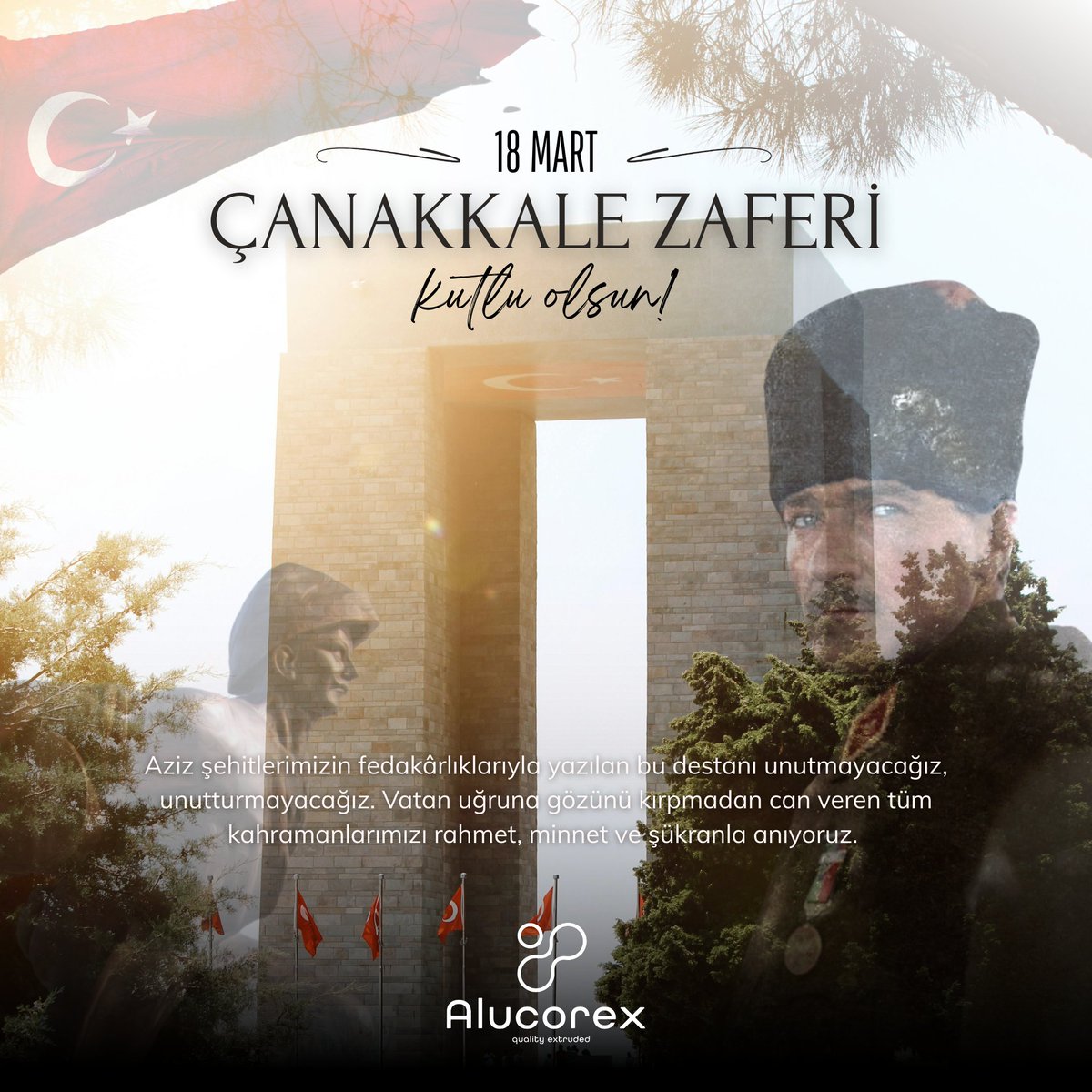 Aziz şehitlerimizin fedakârlıklarıyla yazılan bu destanı unutmayacağız, unutturmayacağız. Vatan uğruna gözünü kırpmadan can veren tüm kahramanlarımızı rahmet, minnet ve şükranla anıyoruz.

#18mart #çanakkalezaferi #Çanakkalegeçilmez #şehitlerianmagünü #vatan #çanakkale