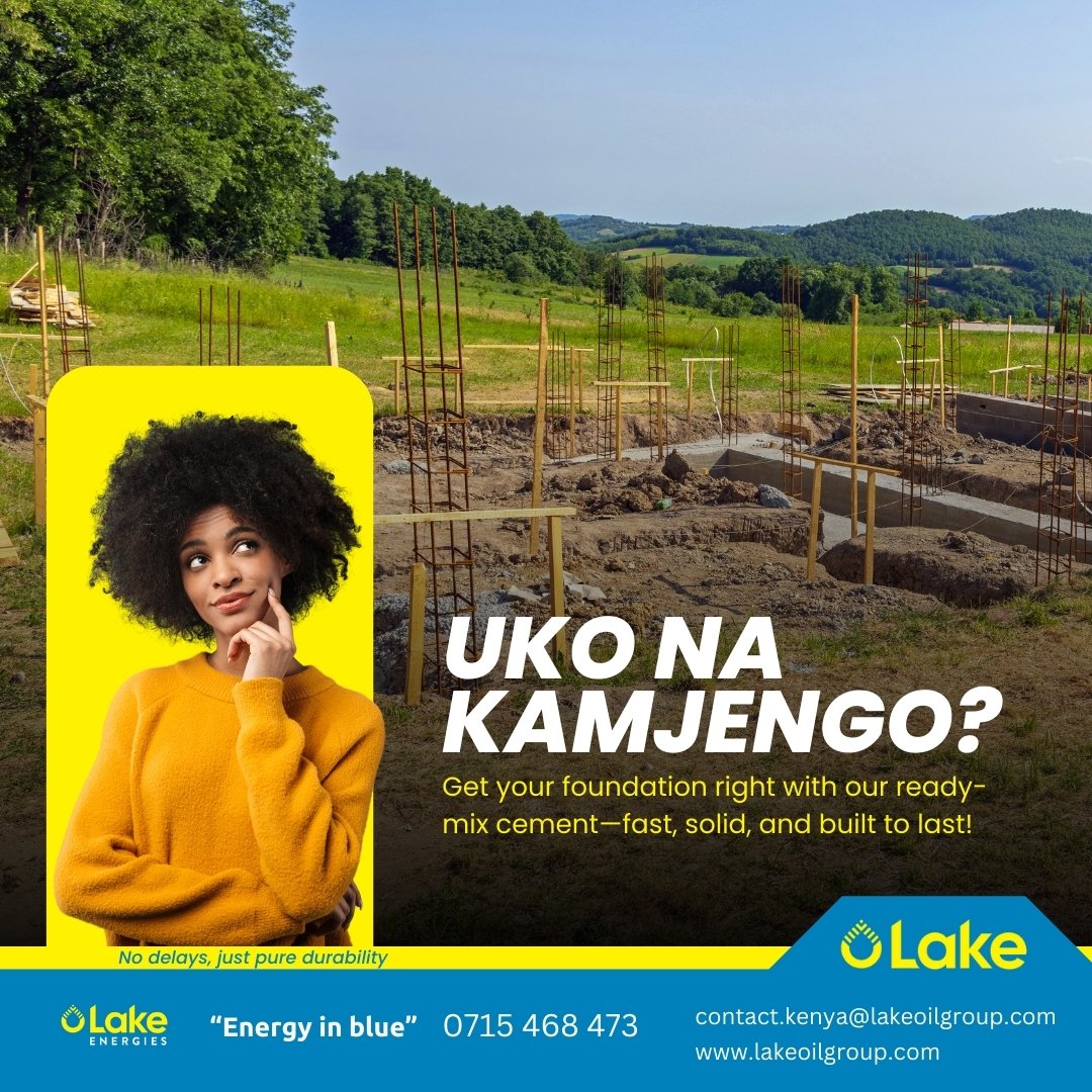 1/2: Kamjengo kameiva? 😊Make sure the foundation is as strong as your dreams with our ready-mix cement—quick, reliable, and rock solid!