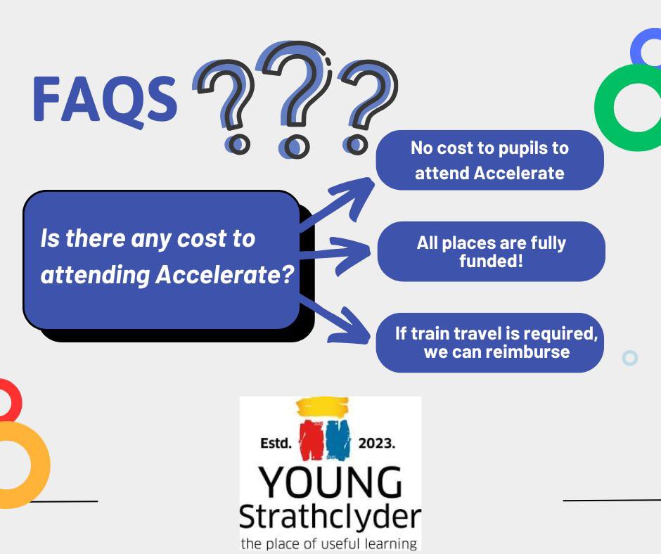 Young Strathclyder (@ystrathclyder) on Twitter photo ❓FAQ❓”is there any cost to attending Accelerate?” - here’s some information to answer this FAQ. Any other queries, feel free to comment on this post or others or even drop us an email at accelerate-programme@strath.ac.uk 😊 #wideningaccess #uniofstrathclyde #accelerate2025 ❓FAQ❓”is there any cost to attending Accelerate?” - here’s some information to answer this FAQ. Any other queries, feel free to comment on this post or others or even drop us an email at accelerate-programme@strath.ac.uk 😊 #wideningaccess #uniofstrathclyde #accelerate2025