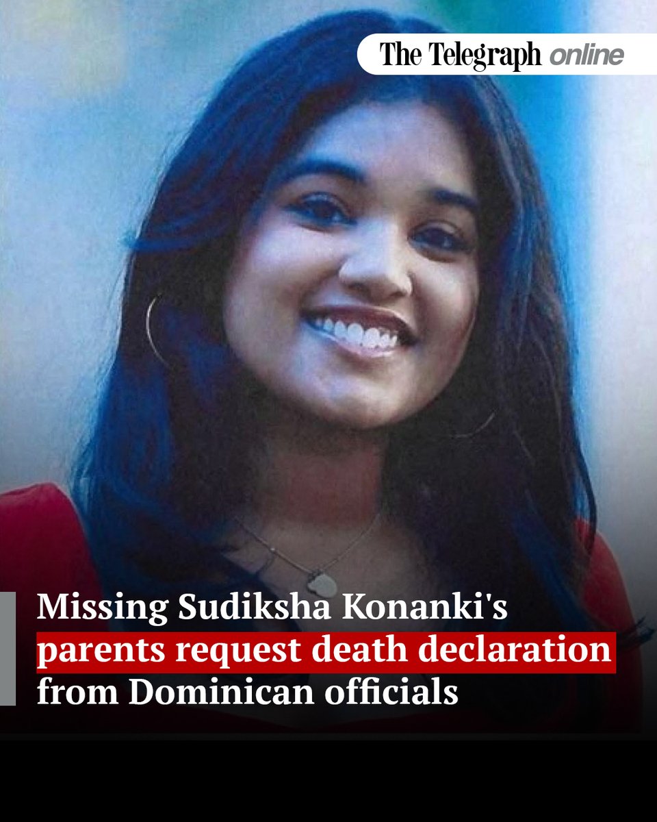 ttindia's tweet image. Konanki, a citizen of India and a permanent resident of the United States, was last seen on March 6 at the Riu Republic Resort in Punta Cana town 
#missingstudent #indianstudent #sudikshakonkani 

telegraphindia.com/world/parents-…