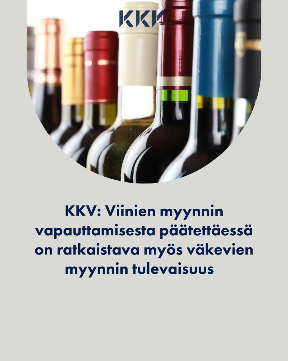 KKV:n selvityksen mukaan vahvojen viinien myynnin vapauttamisesta kauppoihin ei voi päättää ilman, että samalla päätetään Alkon ja väkevien juomien myynnin jatkosta. Viinien myynnin vapauttaminen heikentäisi merkittävästi Alkon kannattavuutta.

🔗kkv.fi/ajankohtaista/…