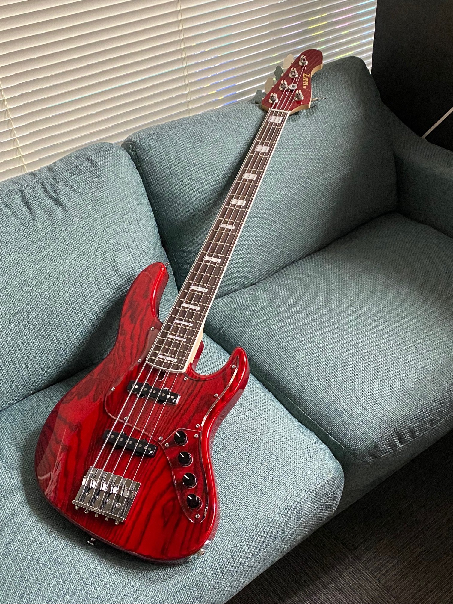 ATELIER Z Beta 5 CUSTOM TP-Purple Matching Head 国産 5弦