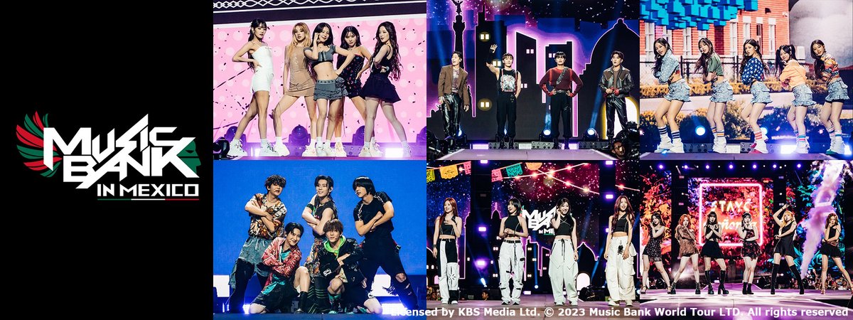 MUSIC_ON_TV_PR's tweet photo. ＼#日本語字幕入り／
╭━━━╮
#ミュージックバンク
in メキシコ
╰ｖ━━╯
2023年に開催された
#ミューバン ワールドツアーを
明日リピート放送🇲🇽

🎤出演
#NewJeans
#ITZY
#GIDLE
#STAYC
#AB6IX
#TNX
#パク・ボゴム

📅3/19(水)22:00～ 他
📱スマホ視聴可
🔗https://t.co/bAxs01bjVn https://t.co/5MGsR36PtG