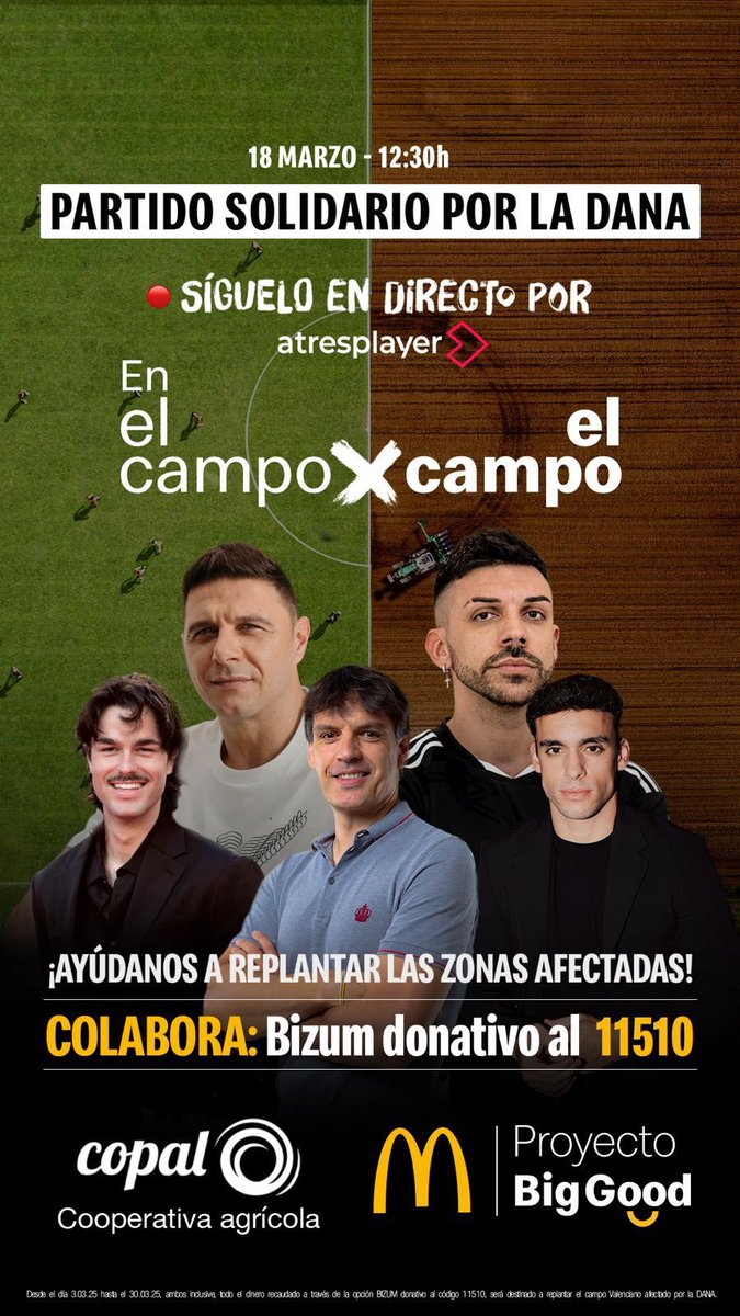 Ahí estaremos apoyando y disfrutando en el campo 💪 ⚽️ #Enelcampoxelcampo