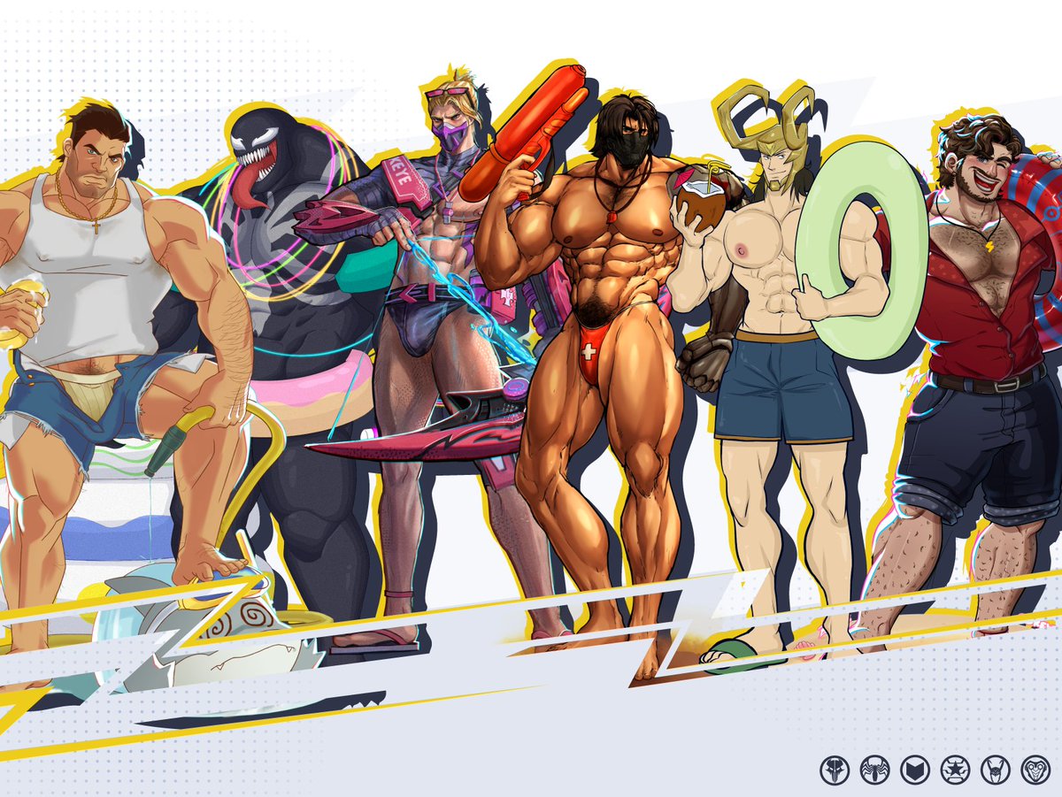 Marvel Rivals Summer Collaboration!!
All these fine Marvel men are sporting summer-related costumes for the event.
Which one is your favorite?
Check the comment section for the whole list of participants. Visit their pages for the full and spicy versions!
#RivalsSummerCollab 💥