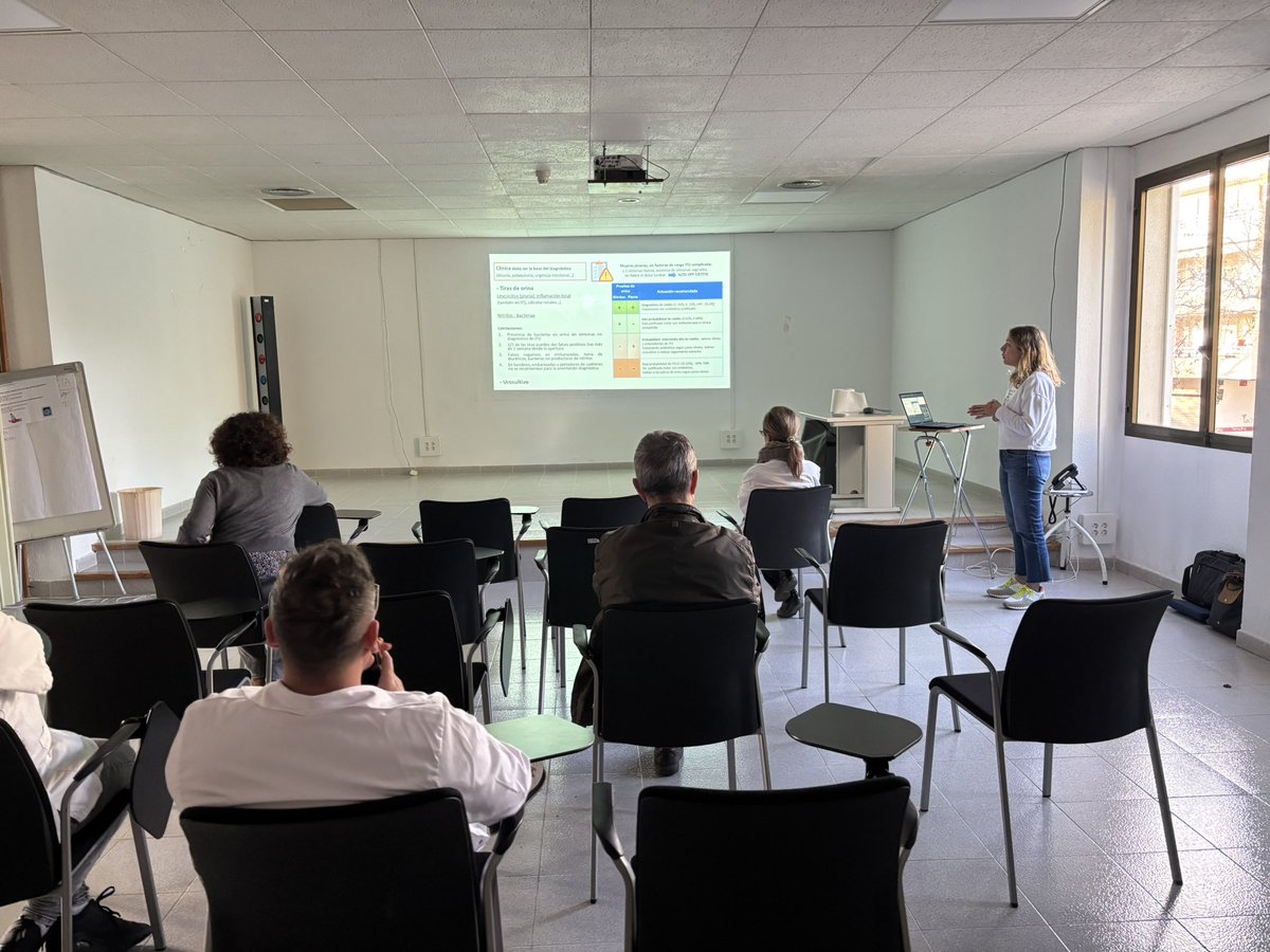 CSCollR's tweet image. Agradecemos la gran labor formativa que realiza nuestra farmacéutica del centro de salud con ilusión, paciencia y evidencia científica. Hoy toca repasar las infecciones urinarias: diagnóstico, tratamiento. Importante reflexionar sobre el mejor uso de antibióticos @apmallorca