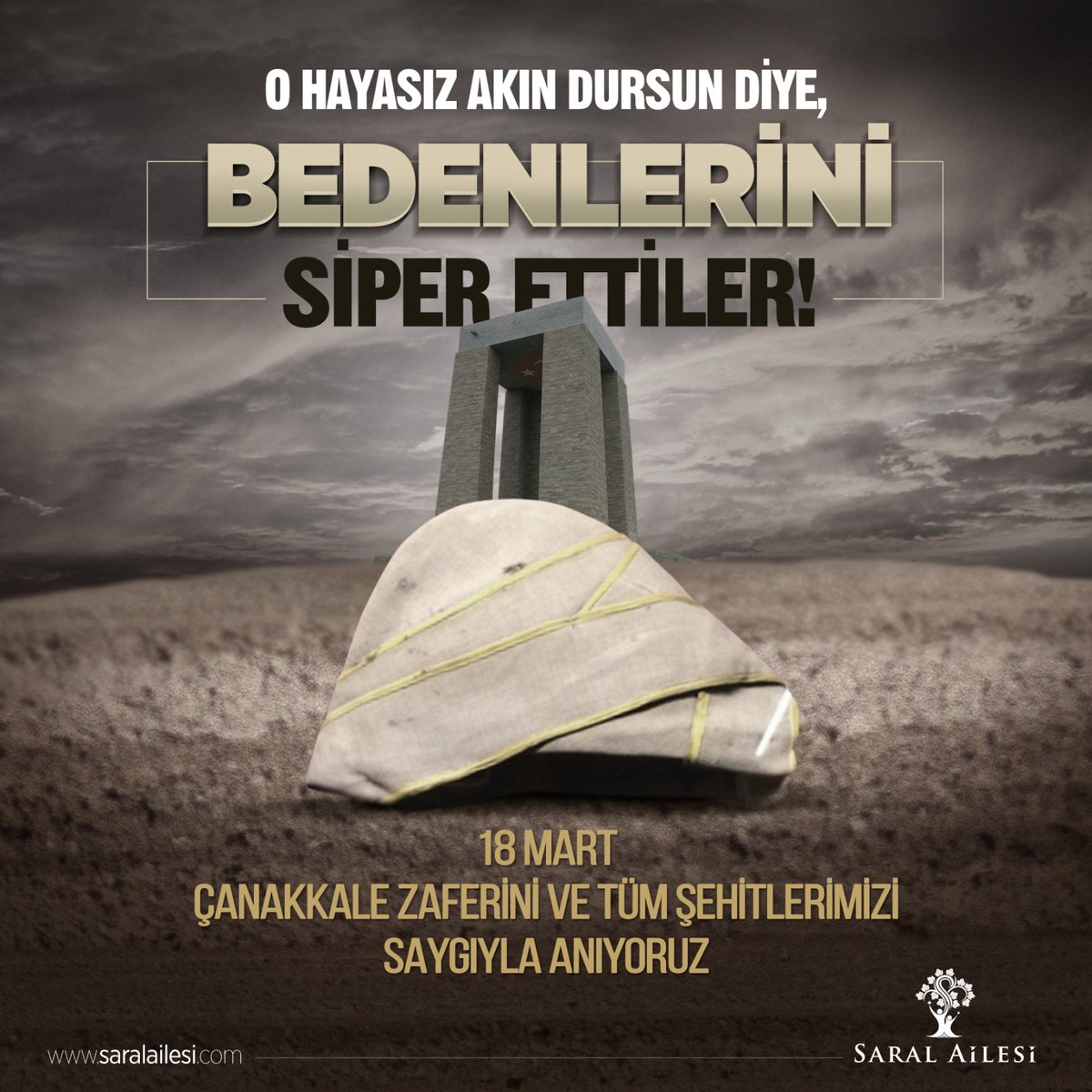 Ulu Önderimiz Mustafa Kemal Atatürk başta olmak üzere Çanakkale’yi geçilmez yapan tüm şehitlerimizi ve gazilerimizi saygı, minnet ve rahmetle anıyoruz.  

18 Mart Çanakkale Zaferimizin 110. Yılı kutlu olsun! 🇹🇷