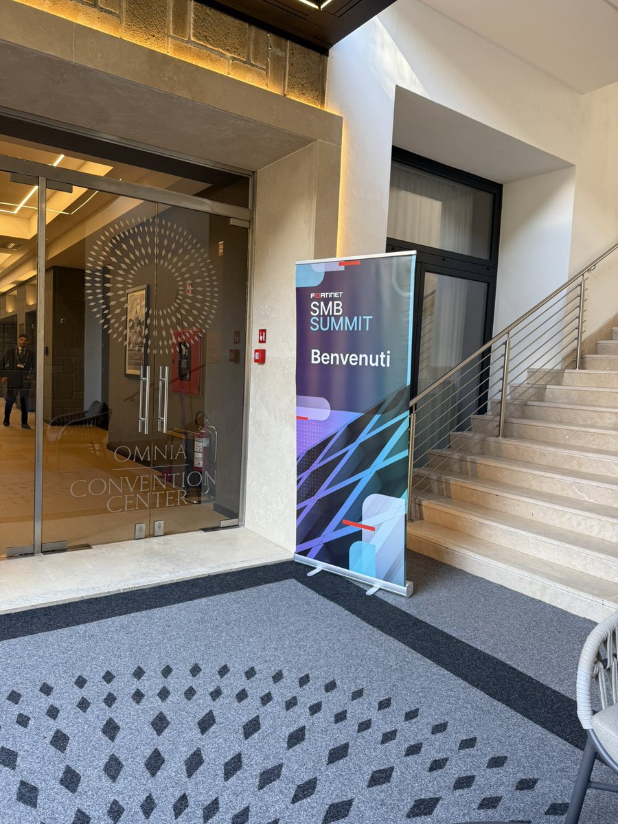 Tutto pronto per il #FortinetSMBSummitItaly <a href="/Fortinet/">Fortinet</a> <a href="/FortinetPartner/">Fortinet Partner</a> <a href="/CesareRadaelli/">Cesare Radaelli</a> <a href="/mauro_rizzi/">Mauro Rizzi</a>