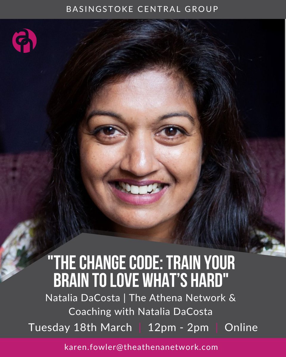 Join us and discover how to rewire your brain to embrace change.
We meet on today at 12pm. Get in touch to book.

#BasingstokeBusiness #Basingstoke #BasingstokeNetworking #WomenInBusiness #NetworkingToday #BasingstokeWomen