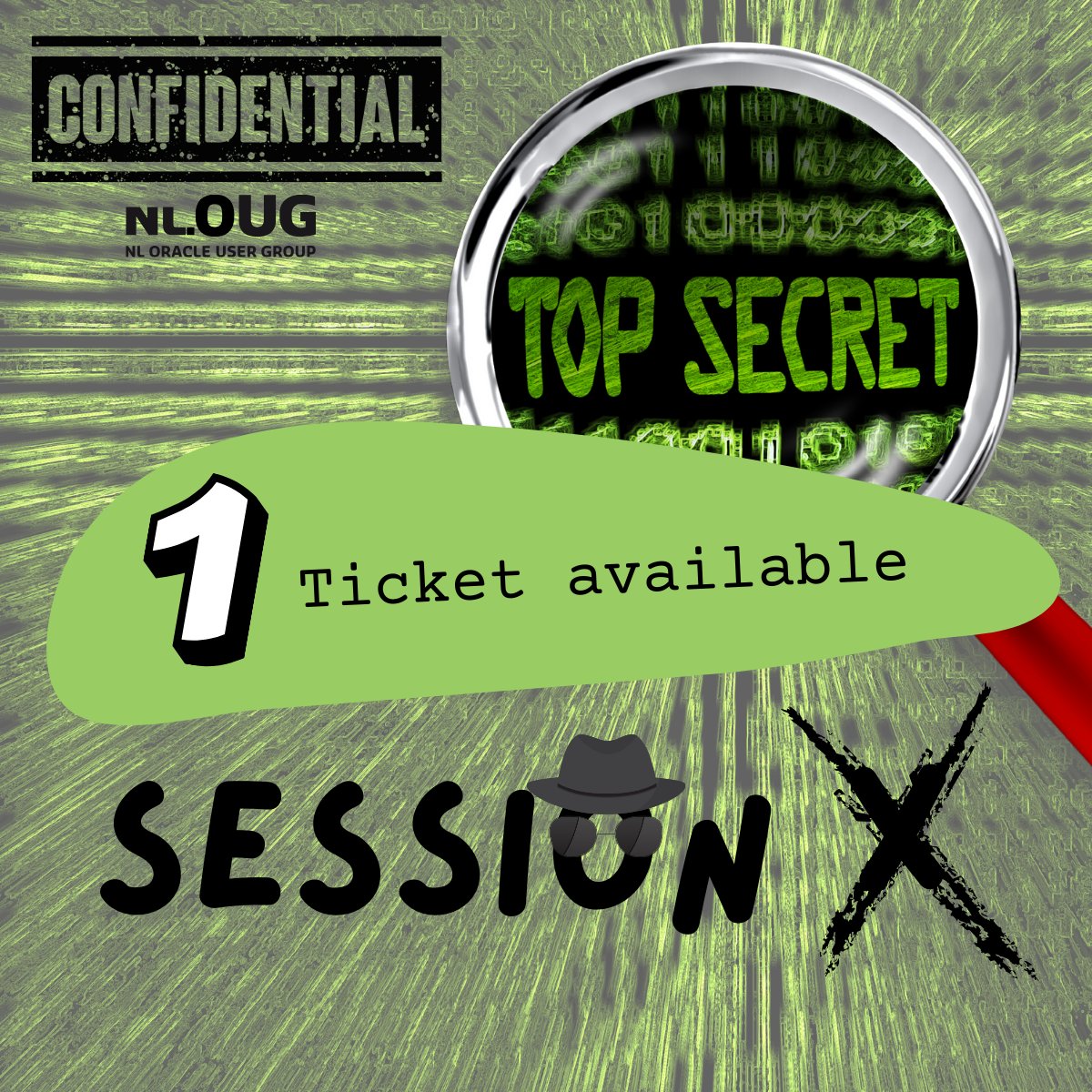Due to a cancellation we've got one more ticket left for today's Session X meetup.

You don't want to miss this, register now!

nloug.nl/events/meetup-…