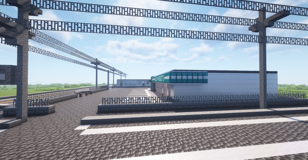 コンビニ改装型建設事務所を建てました。
#マイクラ建築　#マイクラ　#マインクラフト　
#Minecraft