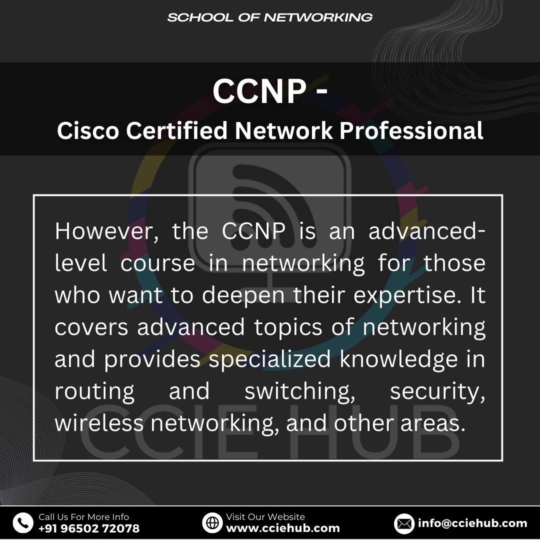 cciehub's tweet image. GYAN of the DAY,
&quot;Unlock your networking potential! 🚀 CCNA vs. CCNP – Know the difference and level up your career. 🔥💻 #NetworkingPros #CCIEHUB
#CCNA #CCNP #Networking #CiscoCertification #TechCareers #NetworkingTips #ITProfessionals #TechEducation #CiscoNetworking