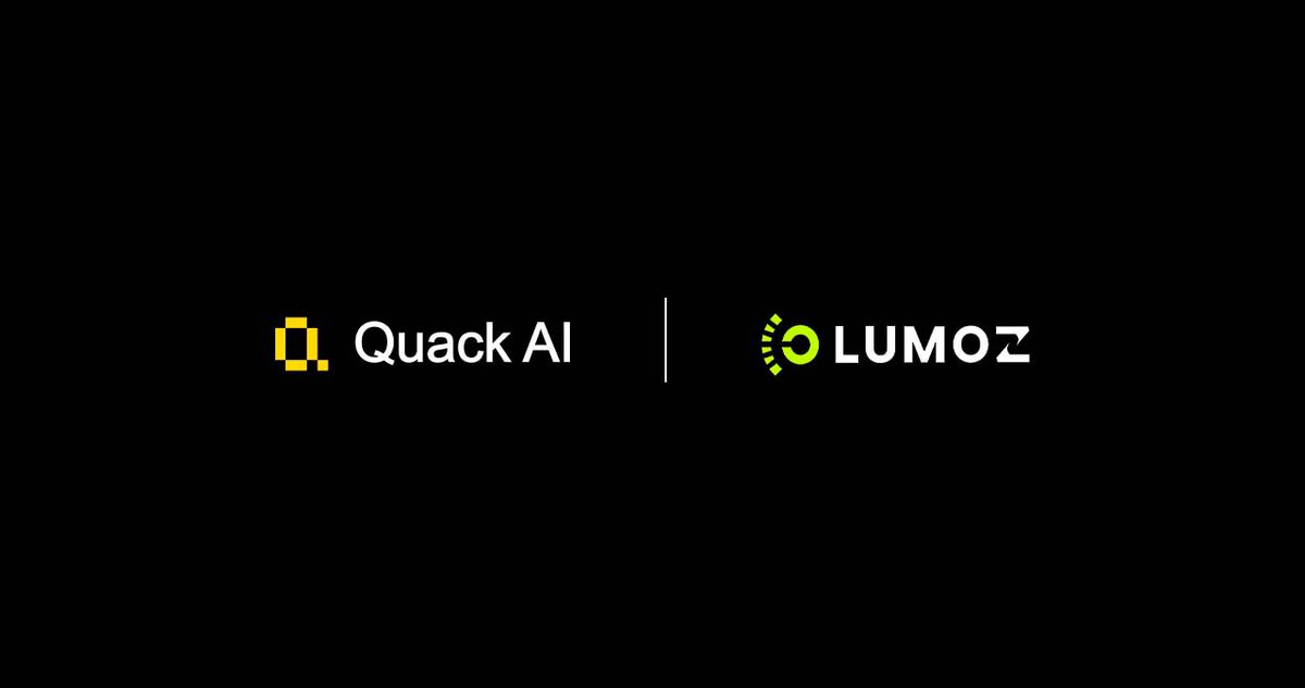 Quack AI is joining forces with <a href="/LumozOrg/">Lumoz</a>, the leading Modular AI Computing Network, for AI, ZK, RaaS and more, offering robust computing power and verification services for ZK and AI applications across chains with diverse architectures.

Through this partnership, Quack AI will