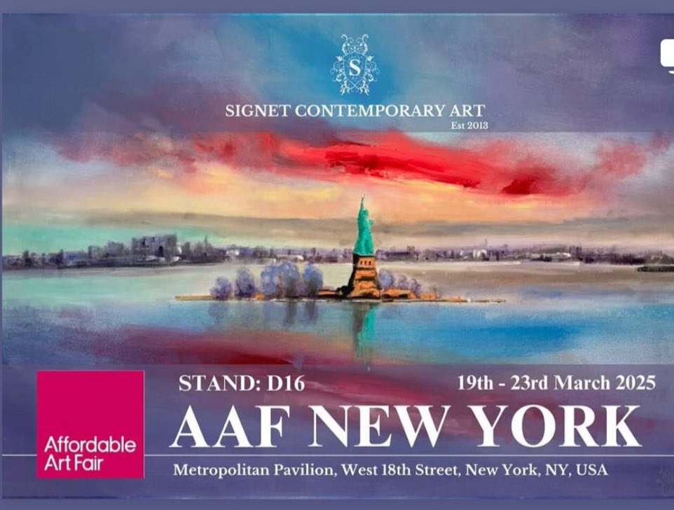Opening tonight in New York for a private view along with lots of other artists. Very excited to have my work on display.