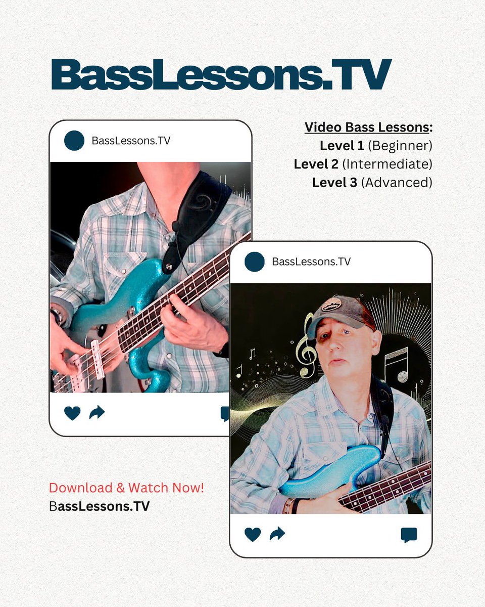 BassLessonsTV's tweet image. Learn More: BassLessons.tv

#bass #bassguitar #basslessons #bassguitarlessons