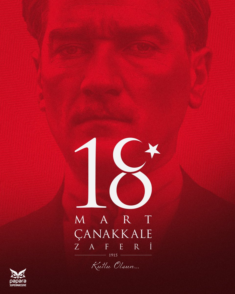 18 Mart Çanakkale Zaferi’nin 110. yıl dönümünde Gazi Mustafa Kemal Atatürk ve silah arkadaşlarını saygı ve minnetle anıyoruz.