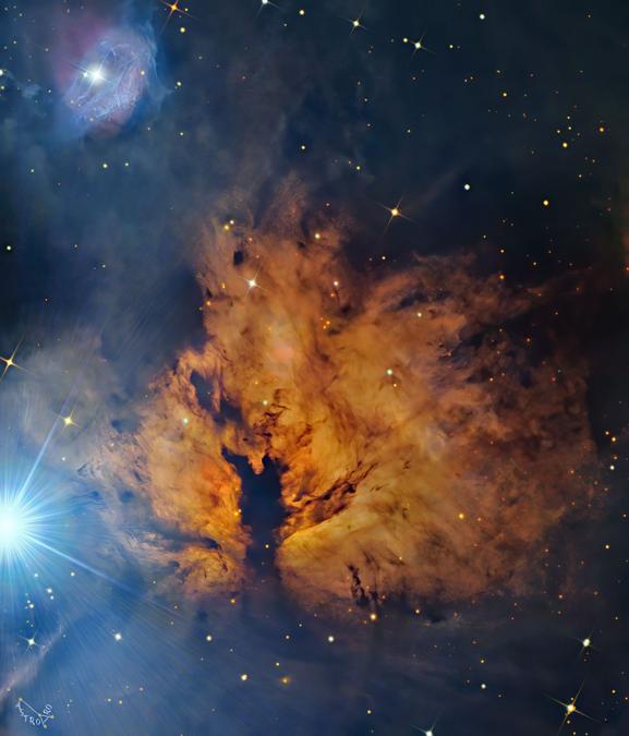 nasapod's tweet image. Astronomy Picture from 12/04/2021

Alnitak and the Flame Nebula

Source: apod.nasa.gov/apod/ap210412.…

#FlameNebula #NGC2024 #OrionNebula #Alnitak #StarFormation #Nebula #Astronomy #Space #Cosmos #AstroPhotography #DeepSpace #HydrogenGlow #OrionMolecularCloudComplex #Astrophoto