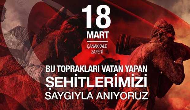 "Çanakkale geçilmez! Bu destanı yazan kahramanlarımızı saygı ve şükranla anıyoruz."
"Vatan toprağına kanlarını akıtan şehitlerimizi saygı ve minnetle anıyoruz. Ruhları şad olsun."