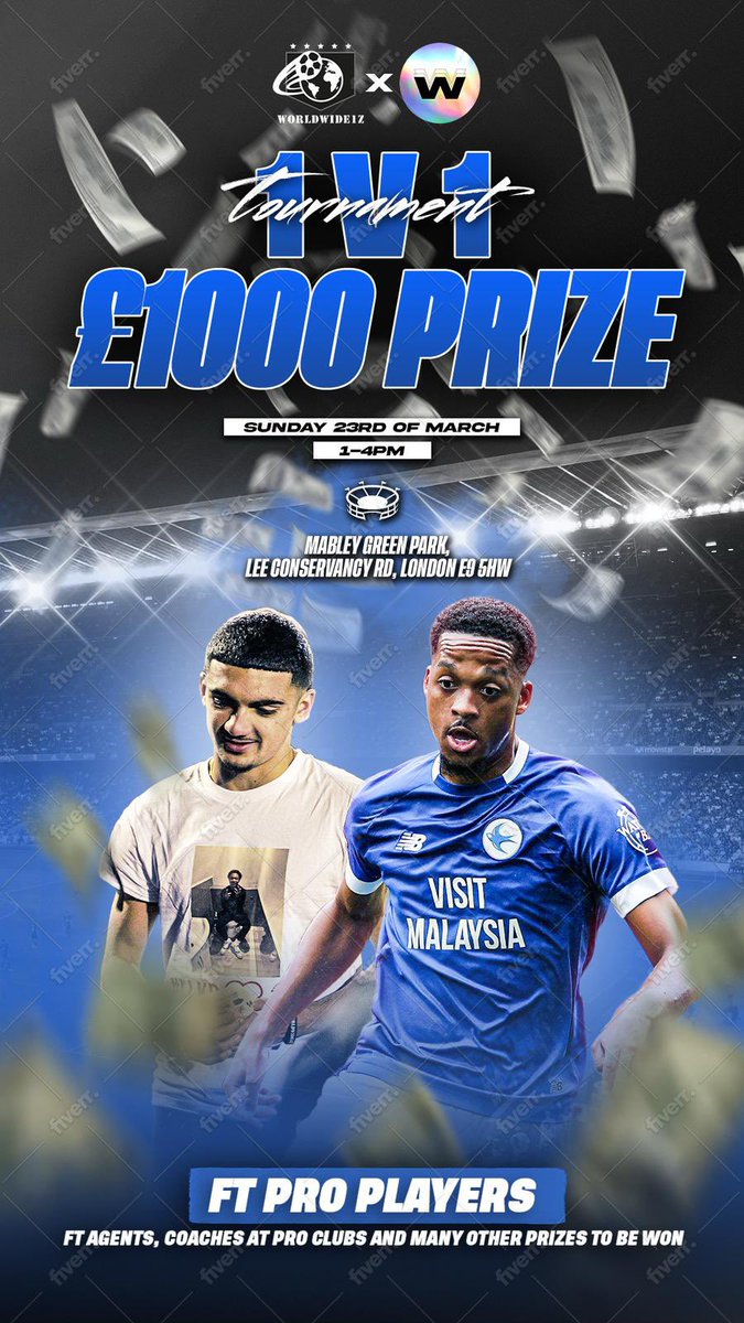 WW1Z Is back this Sunday and we will be showcasing the best ballers in London who will want to win that prize of 
£1000 🤑

They will be Pros and Scouts coming to see who is really the best baller. 

📍Mabley Green Park, London E9 5HW
📆 Sunday 23rd March 1pm - 4pm

See it there
