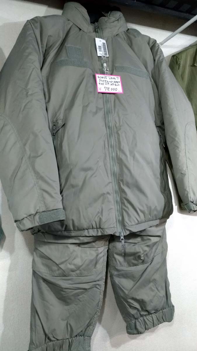 中野店情報 ECWCS GenIII Level7 2013年から米軍が採用した クライマ