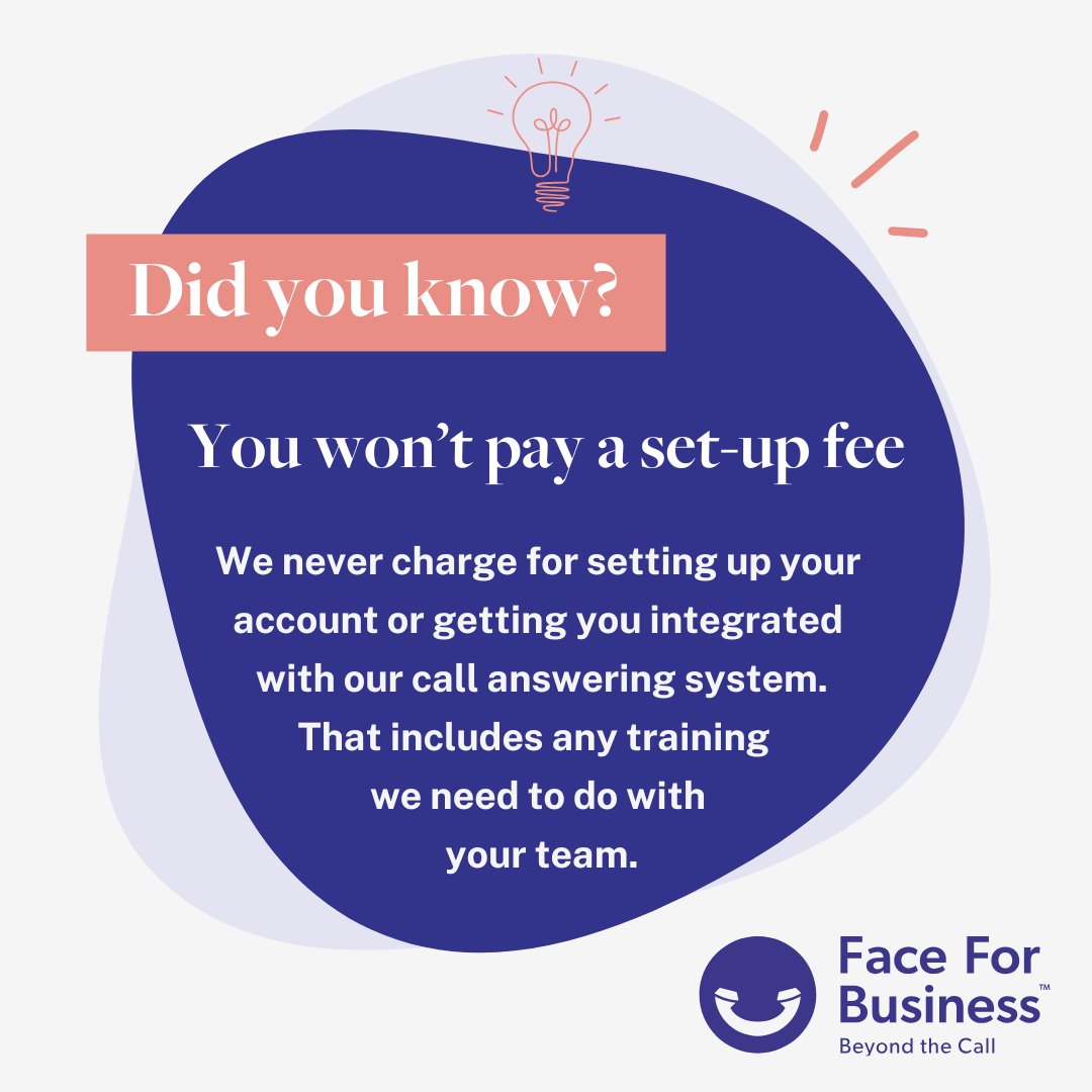 Getting started should be simple and stress-free! That's why we set up &amp; integrate your team with our telephone answering service at no additional cost.
No hidden fees, no hassle-just seamless support from day one and every step of the way.

ffb.co.uk
0333 323 1007