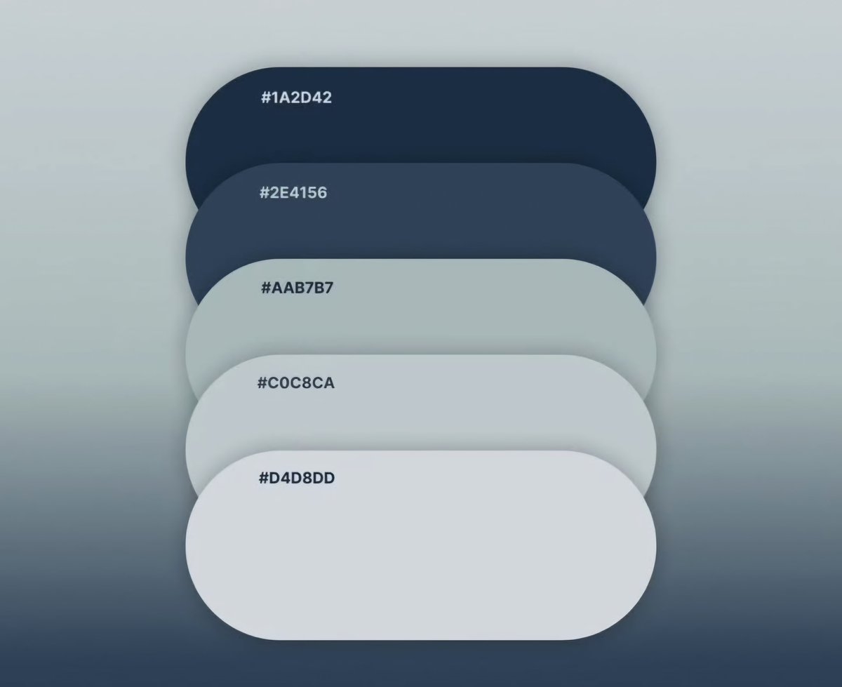 Some cool color pallete for your next design project. 

Save for later 🚀